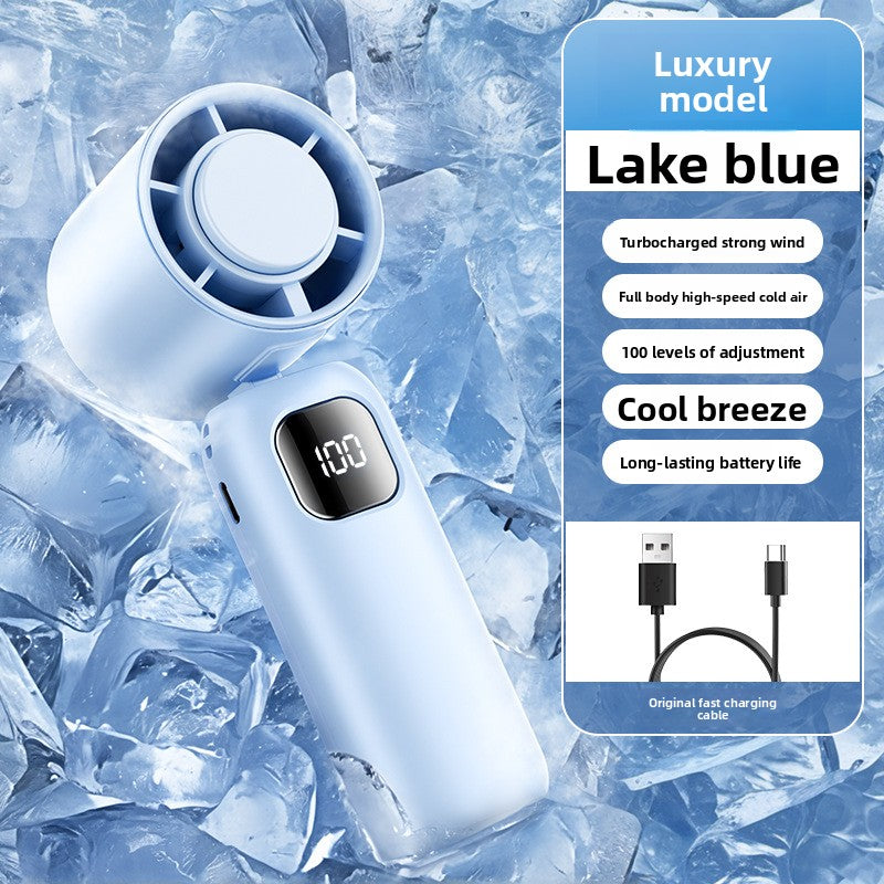 High-Speed Ice-Cooling Handheld Fan