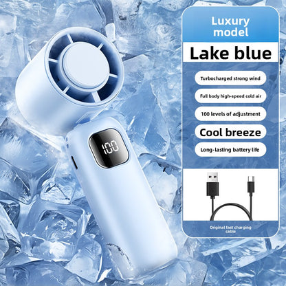 High-Speed Ice-Cooling Handheld Fan