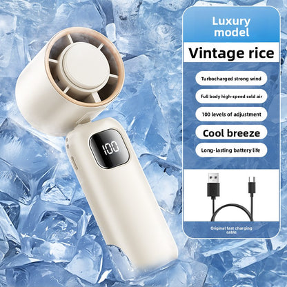 High-Speed Ice-Cooling Handheld Fan